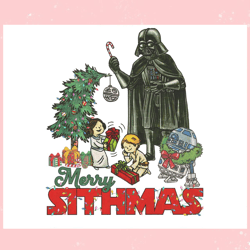 Darth Vader Family Merry Sithmas PNG,Disney svg, Mickey mouse,Princess, Movie