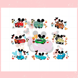 Disney Cars Snacks Bundle SVG Best Graphic Designs Cutting Files,Disney svg, Mickey mouse,Princess, Movie