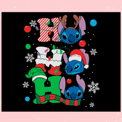Disney Stitch Ho Ho Ho Christmas SVG,Disney svg, Mickey mouse,Princess, Movie