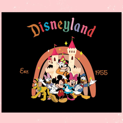 Disneyland Est 1955 Svg For Cricut Sublimation Files,Disney svg, Mickey mouse,Princess, Movie