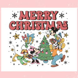 Funny Disney Merry Christmas SVG,Disney svg, Mickey mouse,Princess, Movie