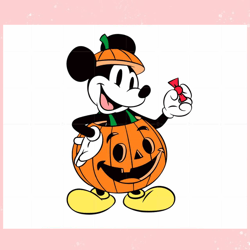 Halloween Mickey Vector Candy Pumpkin SVG Cricut Files,Disney svg, Mickey mouse,Princess, Movie