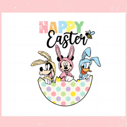 Happy Easter Mickey And Friend Easter Egg SVG Graphic Designs Files,Disney svg, Mickey mouse,Princess, Movie
