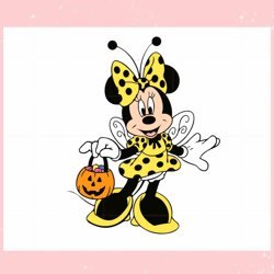 Minnie Mouse Bee SVG Cute Halloween Decor Disney Cutting Files,Disney svg, Mickey mouse,Princess, Movie
