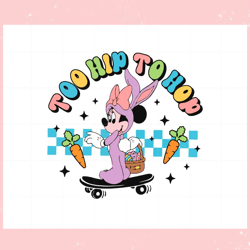 Minnie To Hip to Hop Skateboard SVG Graphic Designs Files,Disney svg, Mickey mouse,Princess, Movie