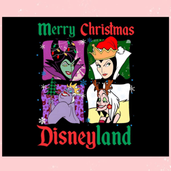 Retro Disney Villains Christmas PNG,Disney svg, Mickey mouse,Princess, Movie