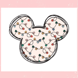 Retro Mickey Christmas Lights SVG,Disney svg, Mickey mouse,Princess, Movie