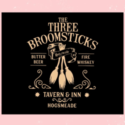 The Three Broomsticks Tavern And Inn Hogsmeade SVG File,Disney svg, Mickey mouse,Princess, Movie