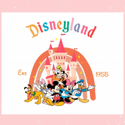 Vintage Disneyland Mickey Donal Vector SVG Cutting Files,Disney svg, Mickey mouse,Princess, Movie