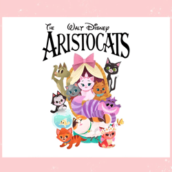 Vintage Halloween Waltdisney The Aristocats PNG File,Disney svg, Mickey mouse,Princess, Movie