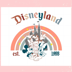 Vintage Rainbow Disneyland Svg For Cricut Sublimation Files,Disney svg, Mickey mouse,Princess, Movie