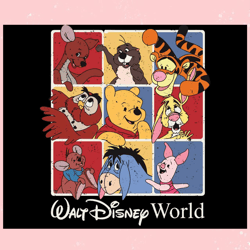 Walt Disney World Disney Pooh Bear and Friend SVG Download,Disney svg, Mickey mouse,Princess, Movie