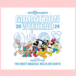 Walt Disneyworld Marathon Weekend 2024 SVG,Disney svg, Mickey mouse,Princess, Movie