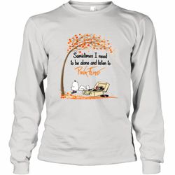 Snoopy sometimes i need to be alone and listen to Pink Floyd shirt Long Sleeve T-Shirt