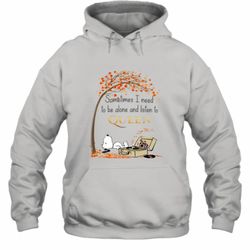 Snoopy sometimes i need to be alone and listen to Queen shirt Hoodie