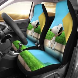 Snoopy Walking Car Seat Covers LT03