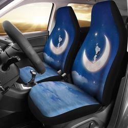 Snoopy With Crescent Moon &amp The Stars Car Seat Covers LT03
