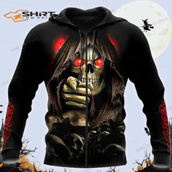 Skull I&8217M Not The Hero You Wanted Ed 3D Zip Hoodie