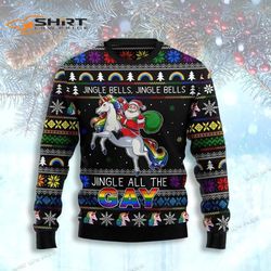 Jingle Bells Jingle All The Gay Ugly Christmas Sweater