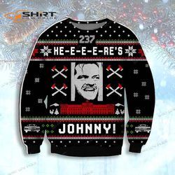 Heres Johnny Ugly Christmas Sweater