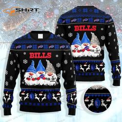 Buffalo Bills Gnome De Noel Ugly Christmas Sweater