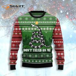 Snake Do Not Tread On Me Ugly Christmas Sweater
