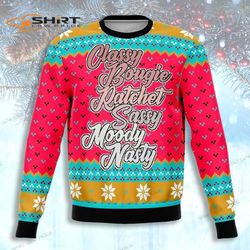 Never Ratchet Funny Ugly Christmas Sweater