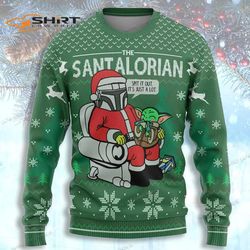 Santalorian Christmas Green Ugly Christmas Sweater