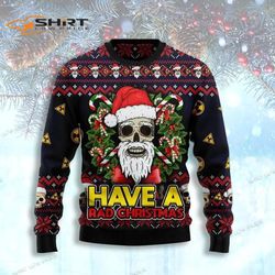 Skull Have A Rad Christmas Ugly Christmas Sweater