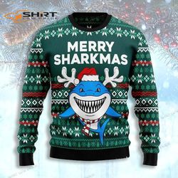 Merry Sharkmas Christmas Ugly Christmas Sweater