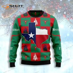 Merry Christmas Yall Texas Ugly Christmas Sweater