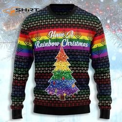Lgbt Rainbow Womens Ugly Christmas Sweater