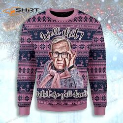 Leslie Jordan Well Shit What Are Y All Doing Ugly Christmas Sweater