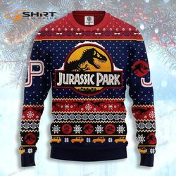 Jurrasic Park Womens Ugly Christmas Sweater
