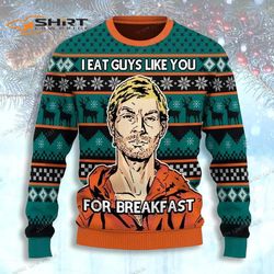 I Eat Guys Like You For Breakfast Womens Ugly Christmas Sweater
