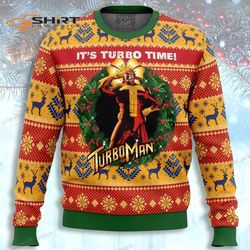 Its Turbo Time Turbo Time Ugly Christmas Sweater