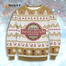 Innis Gunn Rum Cask Oak Aged Beer Chritsmas Ugly Christmas Sweater