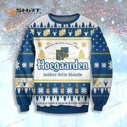 Hoegaarden Belgian Beer Ugly Christmas Sweater