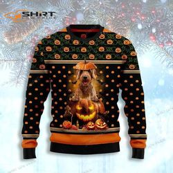 Golden Dog Ugly Christmas Sweater