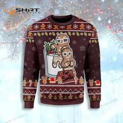 Gingerbread For Santa Ugly Christmas Sweater
