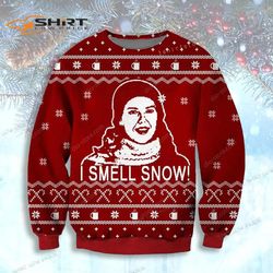 Gimore Girls Smell Snow Ugly Christmas Sweater