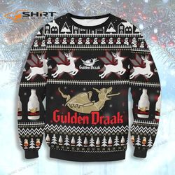 Gulden Draak Beer Reindeer Ugly Christmas Sweater