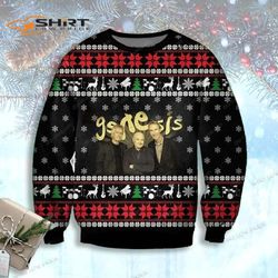 Genesis Band Poster Ugly Christmas Sweater
