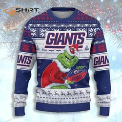Grinch York Giants Ugly Christmas Sweater