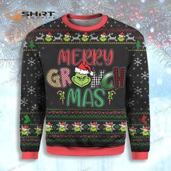 Grinch Face Funny Ugly Christmas Sweater
