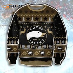 Goose Island Beer Ugly Sweater Goose Island Beer Gift Fan 1Ugly Christmas Sweater