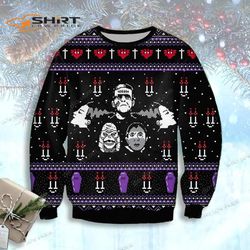 Frankenstein The Addams Family Horror Movie Womens Ugly Christmas Sweater