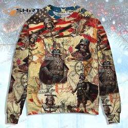 Independence Day Star Wars Darth Vader Pirates Home Is Where The Anchor Drops Ugly Christmas Sweater