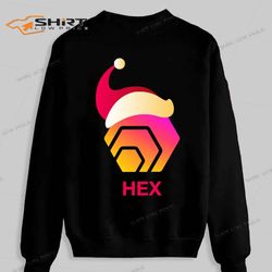 Hex Crypto Currency Logo Christmas Sweatshirt