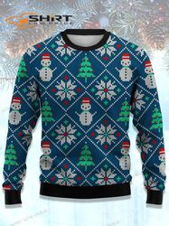 ugly sweater knitted graphic print ugly christmas sweater